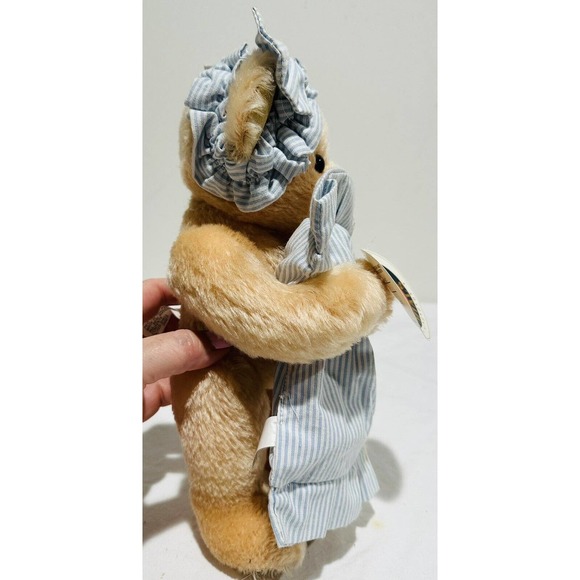 Vintage Effanbee Bear Essentials Cuddles Bear Plush 100% Mohair - Picture 4 of 11